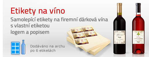 Etikety na víno samolepící - firemní vína